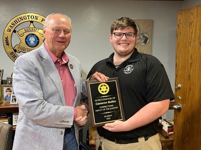 Deputy Cameron Bullen honored by Sheriff Seal